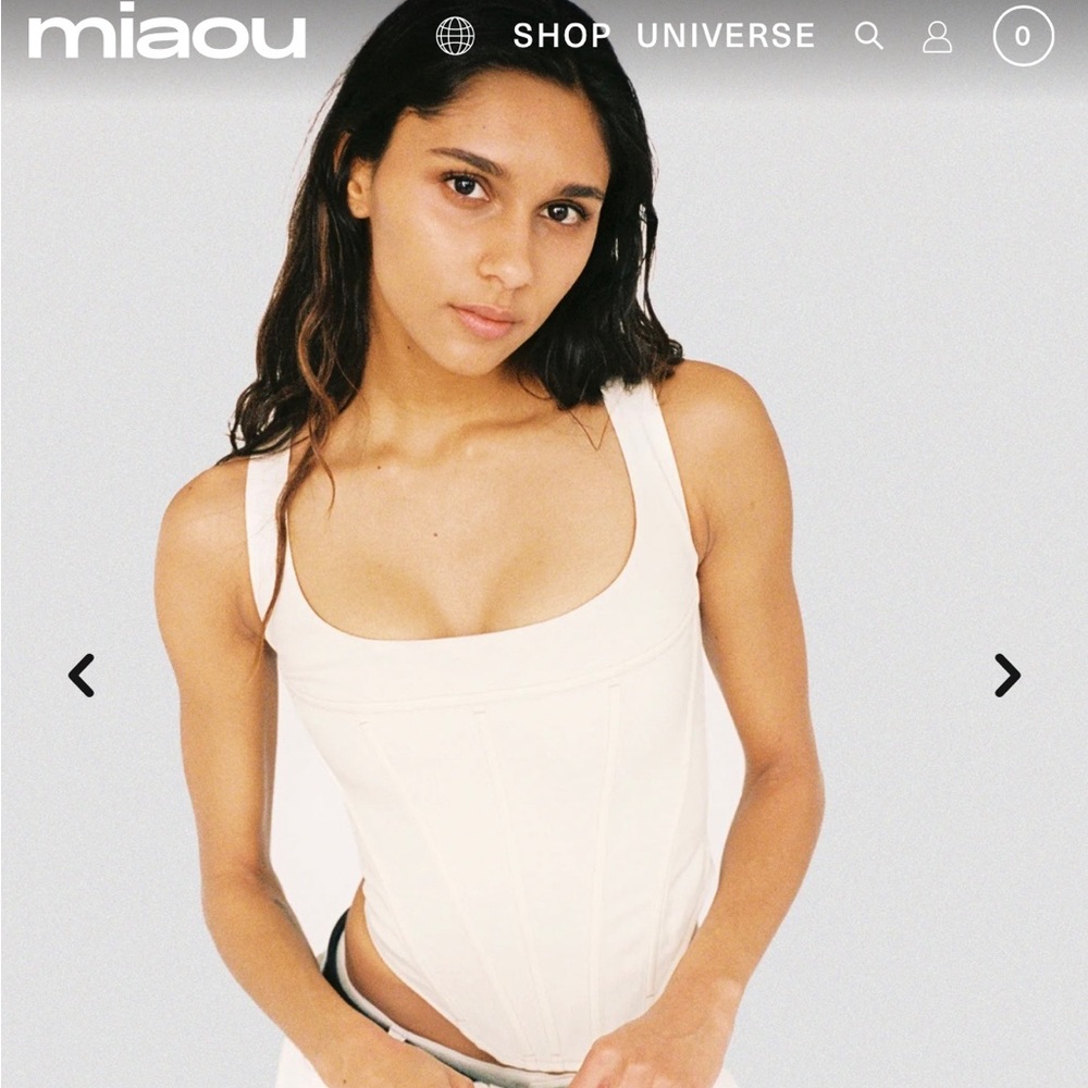 Miaou Campbell Corset in White XS BNWT